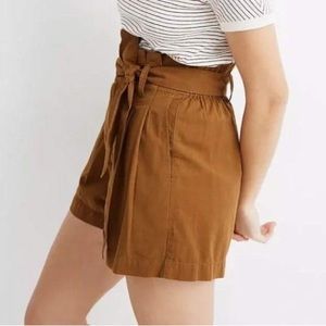 Madewell High-Rise Paperbag Waist Shorts
